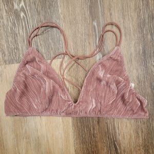 Free People Velvet Strappy Bralette